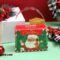 REDDOTGIFT 10-Pack H7.4*10.5*5.2cm Small DIY Christmas Gift Box Hand-Carrying Christmas Eve Apple Candy Gift Wrapping Paper Box New Year Hand-Carrying Empty Box - CMS-AP-01