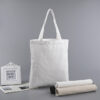 Red Dot Gift® Canvas Tote Bags H44*35cm with Long Handle Reusable Shopping Bag Eco-Friendly - White